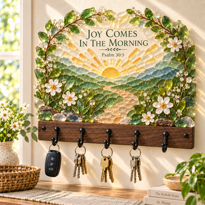 🔥LAST DAY 70% OFF - ✝️Heirloom Faith Sea Glass Key Holder Collection