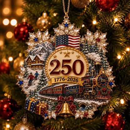 🔥LAST DAY 75% OFF!!🔥 America 250 Crystal Snowflake Heritage Ornament™