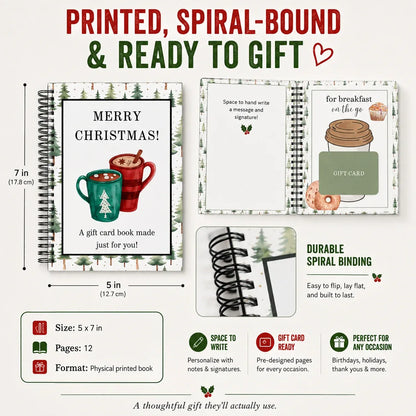 🔥Last 40pcs🎉-🎁Christmas Gift Card Book