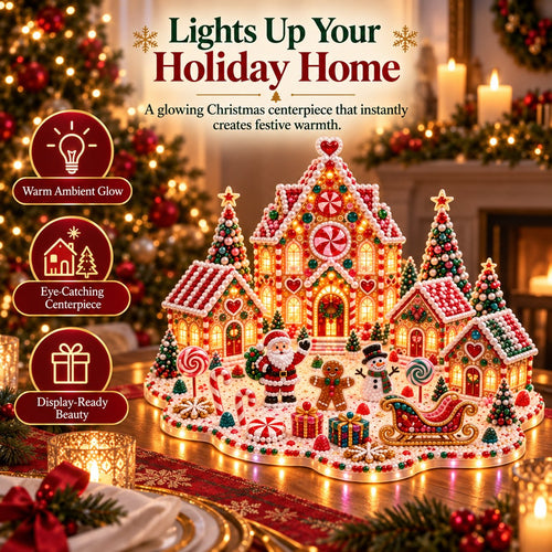 🔥 Limited Time 70% OFF – ✨🔥Magical Christmas Village 3D Gem Art DIY Kit