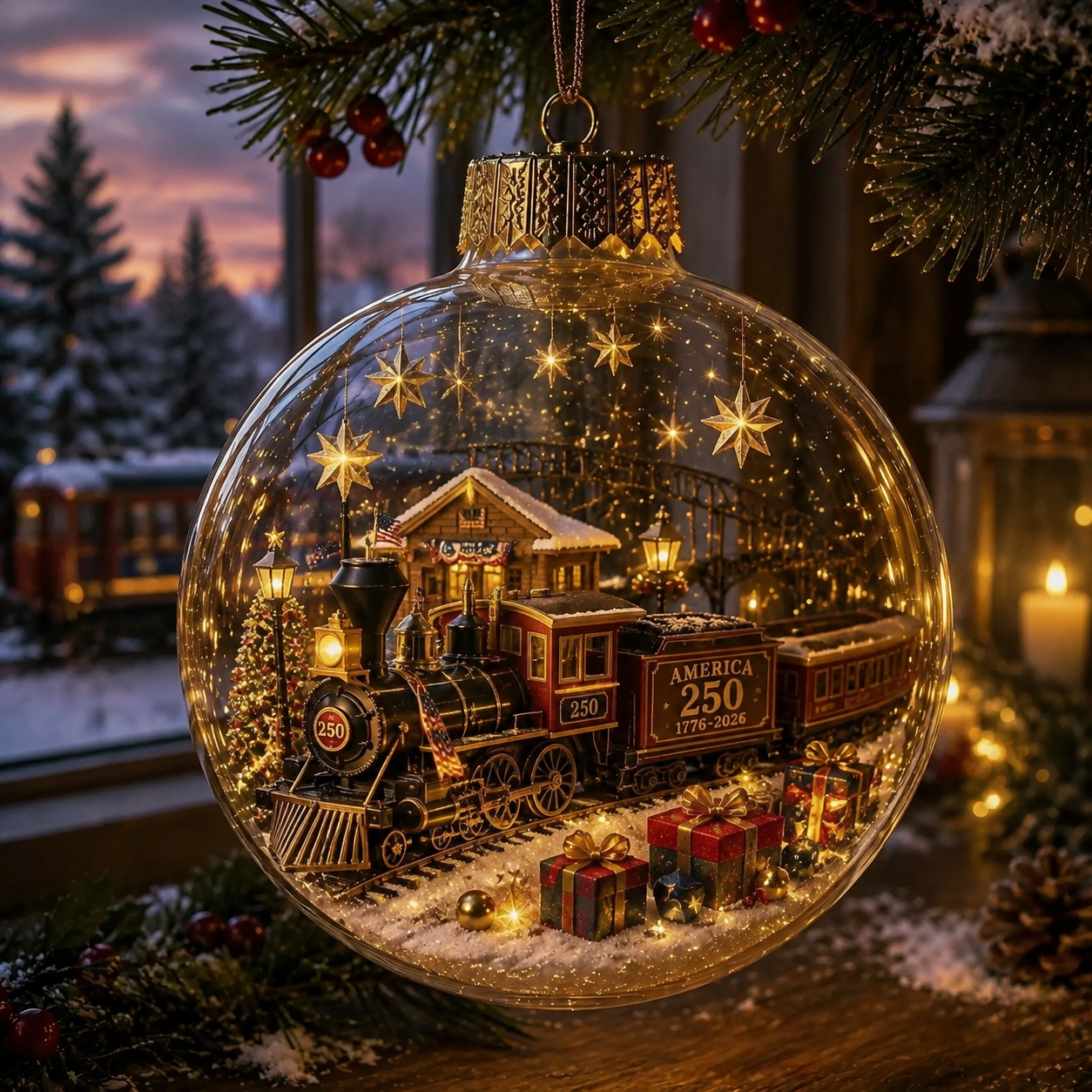 🔥Last Day: Huge Discounts!!🔥 America 250 Heritage Crystal Ornament™