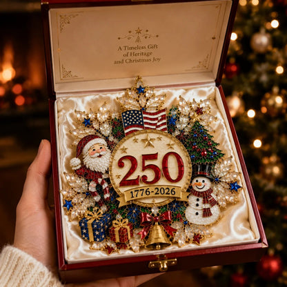 🔥LAST DAY 75% OFF!!🔥 America 250 Crystal Snowflake Heritage Ornament™