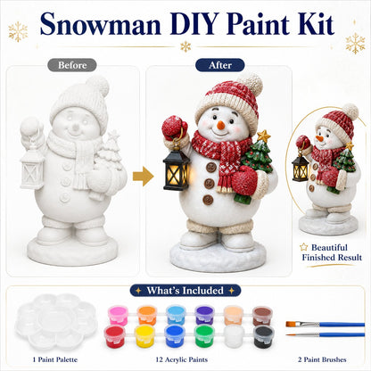 🔥Limited time 70% OFF -🎄- 🎨 Beginner-Friendly DIY Christmas Figurine Painting Kit | Create Your Own Festive Holiday Decorations 🎄💕