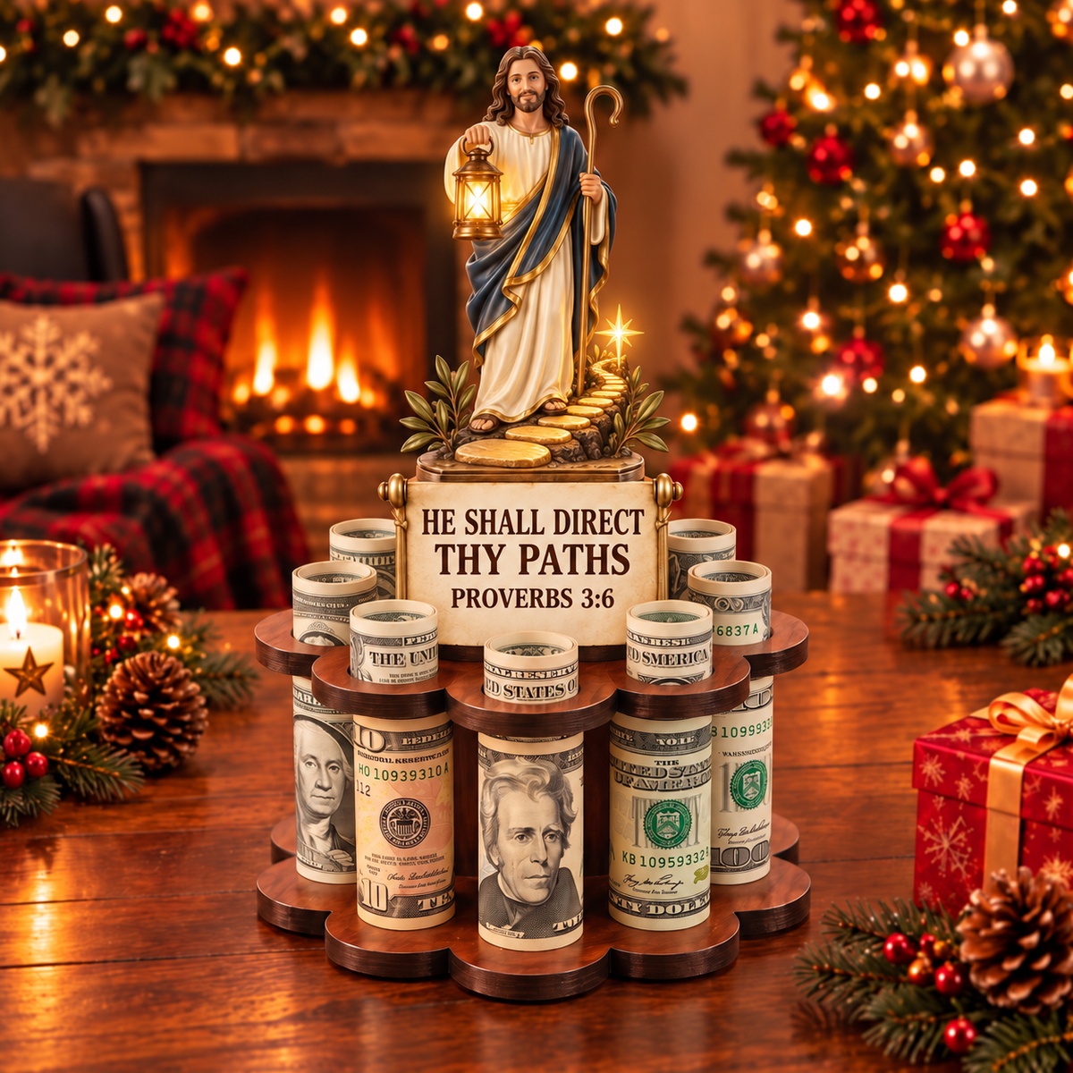 🌾✝ Faith & Fortune Scripture Money Gift Holder💵