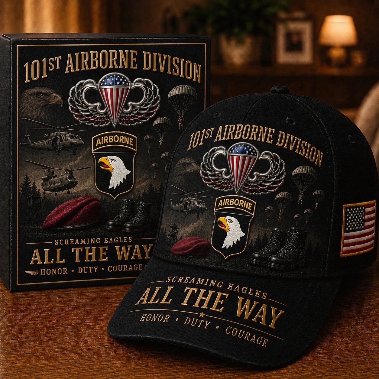 🔥Last Day 49% OFF – 🪂✈️U.S. Army Airborne Units “All the Way” Tribute Cap