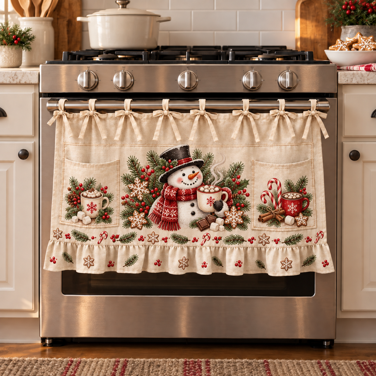 🎄 Christmas Tie-On Pocket Curtain Collection