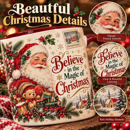 🔥Limited time 49% OFF -🎄☕Vintage Christmas Porcelain Mug – Bring Holiday Charm to Every Sip!