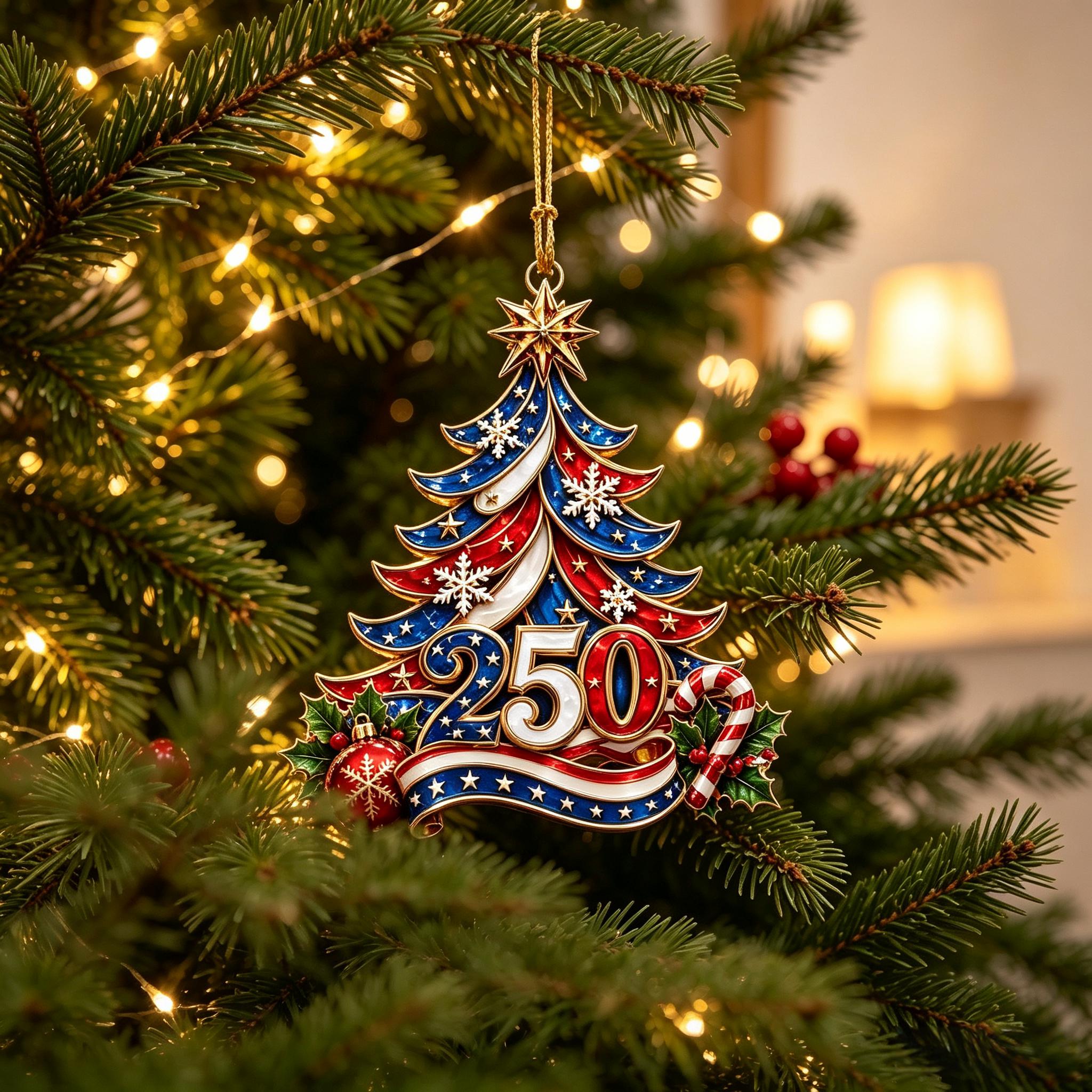 ⏰LIMITED TIME 49% OFF!🔥USA 250th Anniversary Christmas Ornament