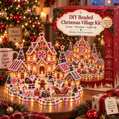 🔥 Limited Time 70% OFF – ✨🔥Magical Christmas Village 3D Gem Art DIY Kit