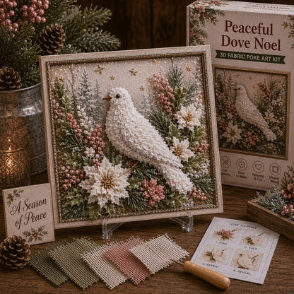 🔥 LAST DAY 50% OFF – 🎄🧵 Premium 3D Christmas Fabric Poke Art Kit