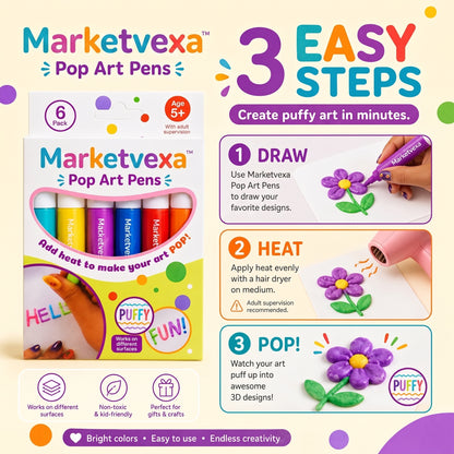 3D Relief Art Pen – Turn Flat Drawings Into Touchable 3D Art