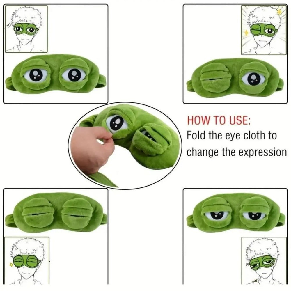 Cute 3D Frog Sleep Eye Mask