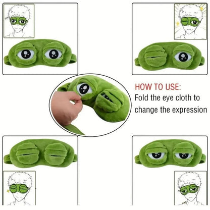 Cute 3D Frog Sleep Eye Mask