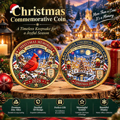 🔥 Limited Time 70% OFF – 🎅🎄 Christmas 250th Anniversary Collectible Coin