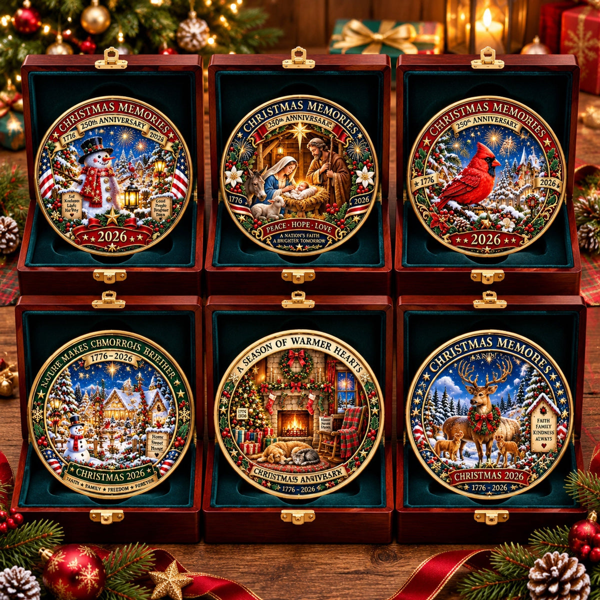 🔥 Limited Time 70% OFF – 🎅🎄 Christmas 250th Anniversary Collectible Coin
