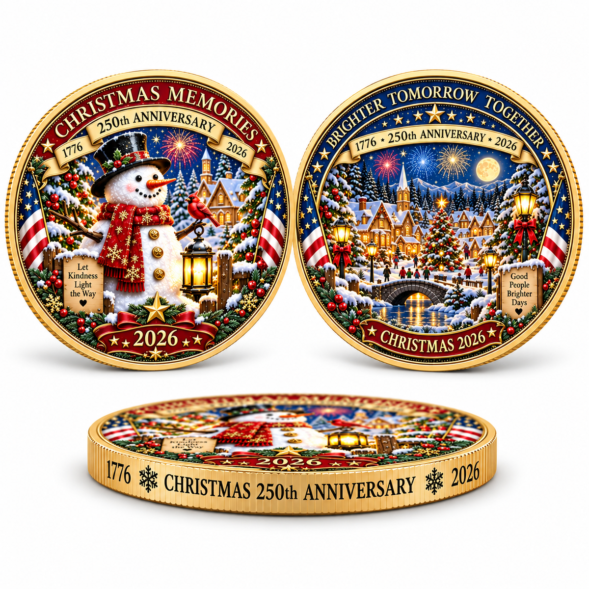 🔥 Limited Time 70% OFF – 🎅🎄 Christmas 250th Anniversary Collectible Coin