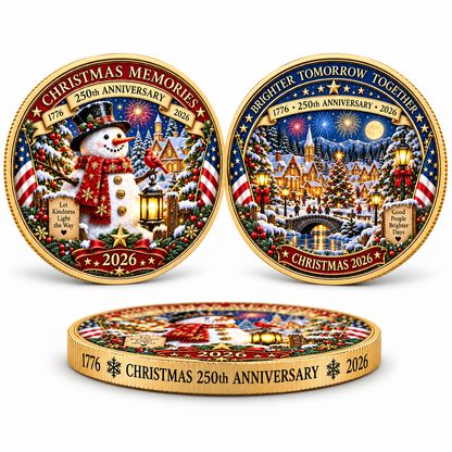 🔥 Limited Time 70% OFF – 🎅🎄 Christmas 250th Anniversary Collectible Coin