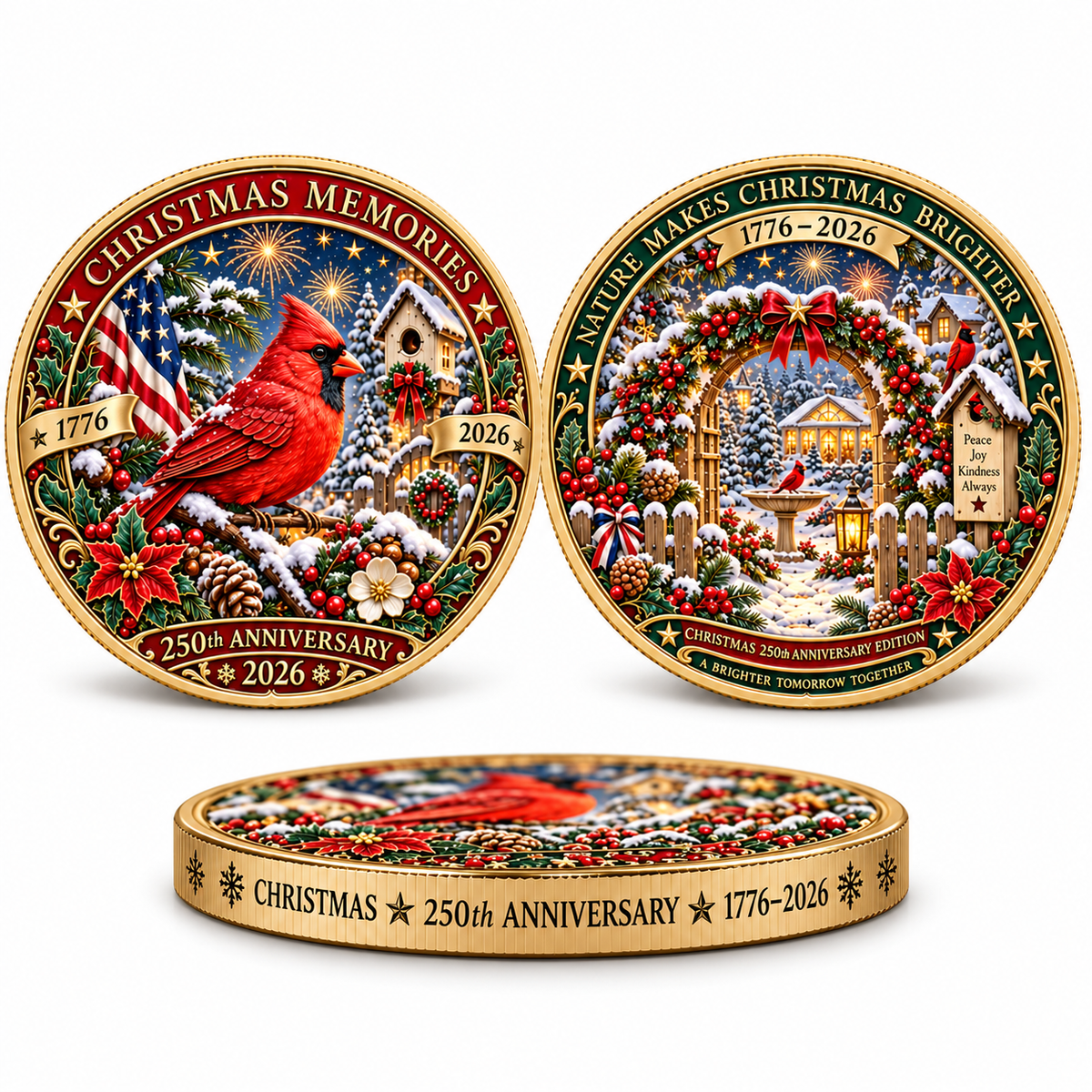 🔥 Limited Time 70% OFF – 🎅🎄 Christmas 250th Anniversary Collectible Coin