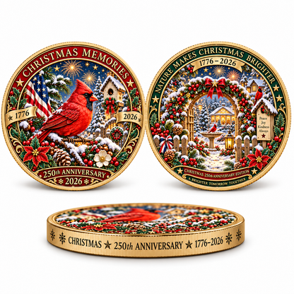 🔥 Limited Time 70% OFF – 🎅🎄 Christmas 250th Anniversary Collectible Coin