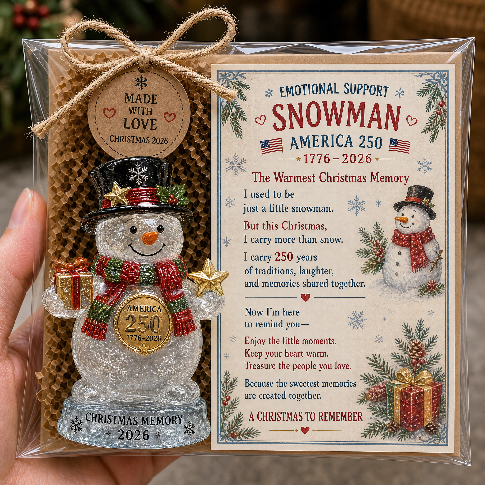 ⭐❤️ America 250™ Christmas Memory Pocket Hug Collection