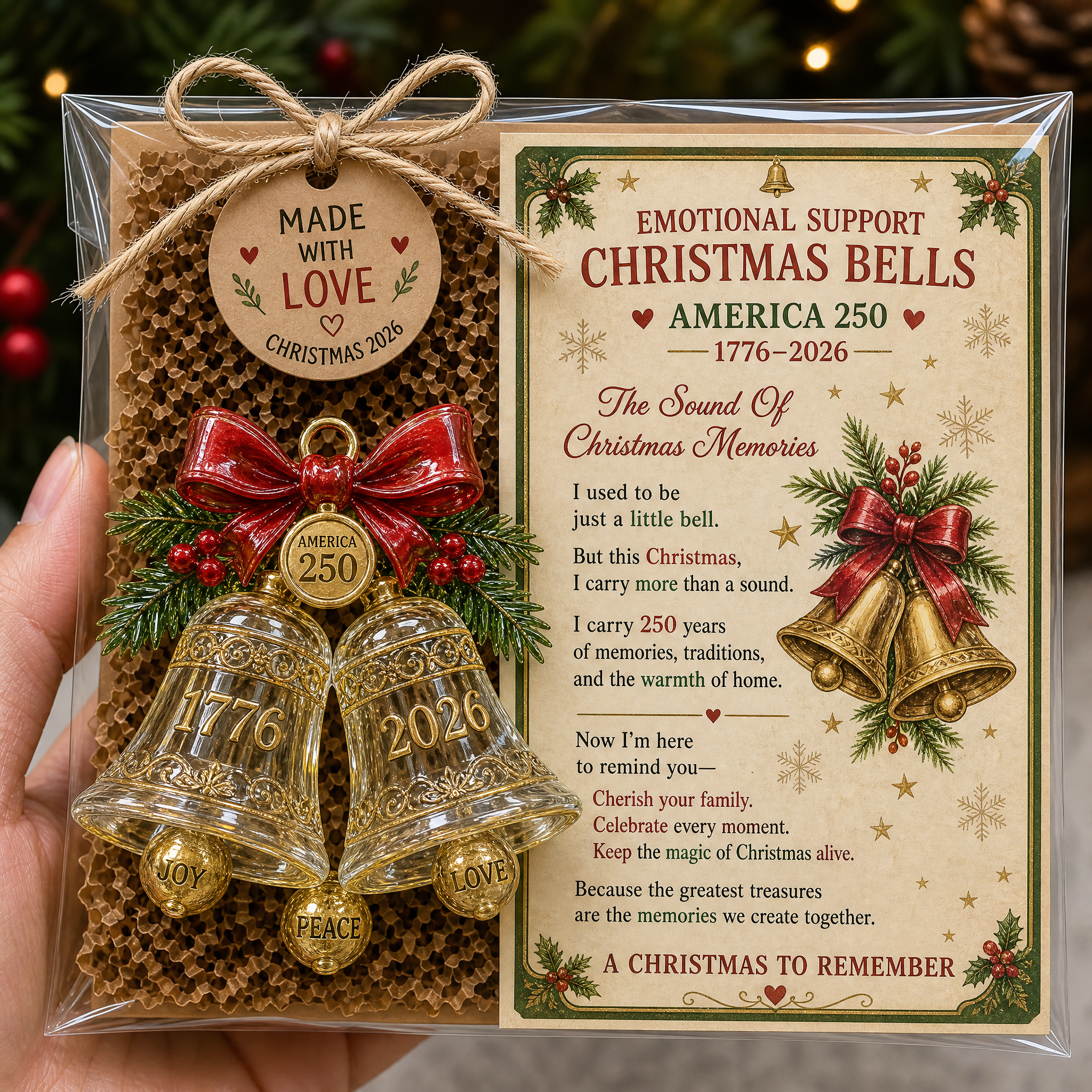 ⭐❤️ America 250™ Christmas Memory Pocket Hug Collection