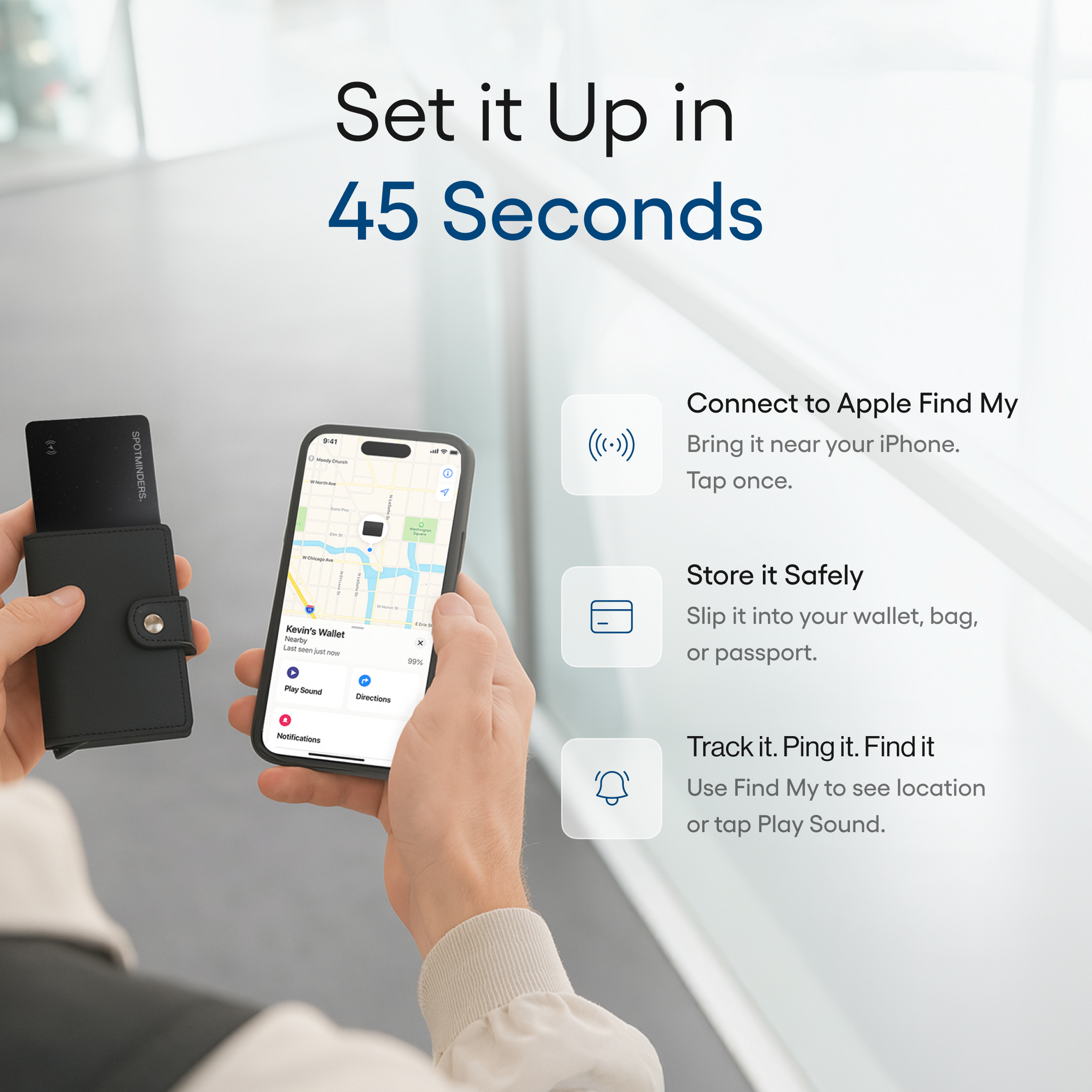 🔥 LAST DAY 70% OFF –⚡50K+ SOLD!🔥Spotminders. Tracking Card